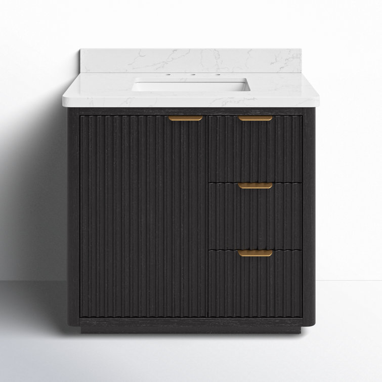 Joss & Main 36'' Single Bathroom Vanity with Cultured Marble